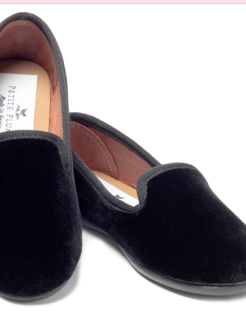 Kid's Hamptons Loafer in Black Velvet